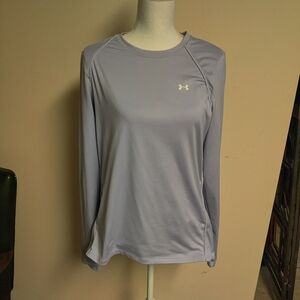 Under Armour Women's Light Purple Long Sleeve Top, Size Large